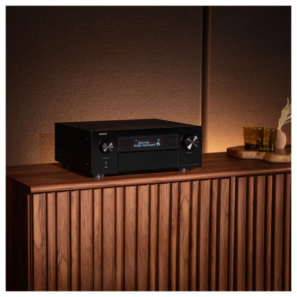 Denon AVC-X6800H 11.4 Channel 8K AV Amplifier, Black - lifestyle