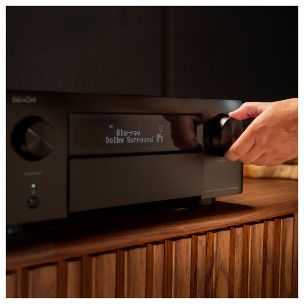 Denon AVC-X6800H 11.4 Channel 8K AV Amplifier, Black - lifestyle