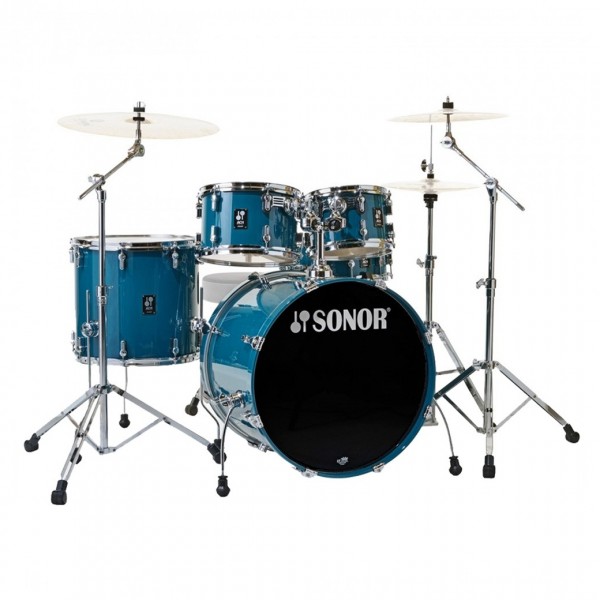 Sonor AQ1 20'' 5pc Drum Kit w/Hardware, Caribbean Blue