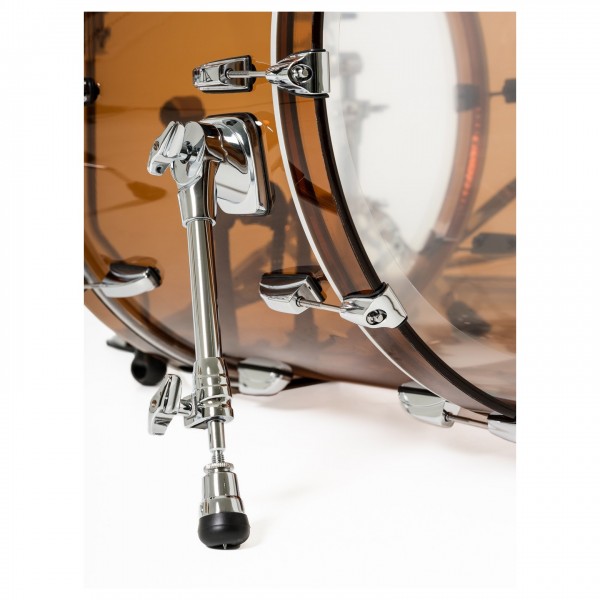 Pearl Crystal Beat 22'' 4pc Shell Pack, Liquid Smoke  - Bass Drum Spurs