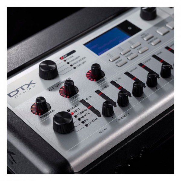 Yamaha DTX10K-X Electronic Drum Kit, Black Forest - Module Lifestyle 