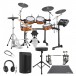 Yamaha DTX8K-M RW Electronic Drum Kit w/ Double Pedal Complete Bundle