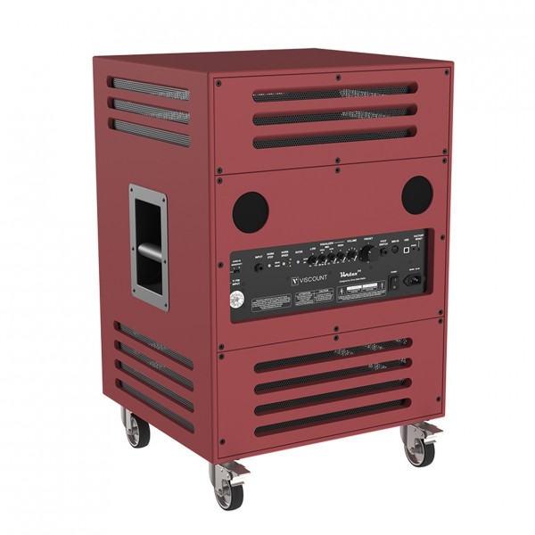 Viscount Vortex 315 Red Rotary speaker (Horn and Drum) - side