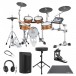 Yamaha DTX10K-X RW Electronic Drum Kit, Single Pedal Complete Bundle