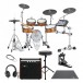 Yamaha DTX10K-X RW Electronic Drum Kit, Single Pedal Complete Bundle