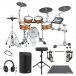 Yamaha DTX10K-X RW Electronic Drum Kit, Double Pedal Complete Bundle