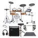 Yamaha DTX10K-X RW Electronic Drum Kit, Double Pedal Complete Bundle