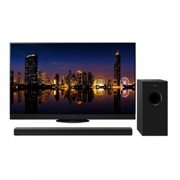Panasonic TX-65MZ1500B 65 4K OLED TV with Half Price Soundbar Front View