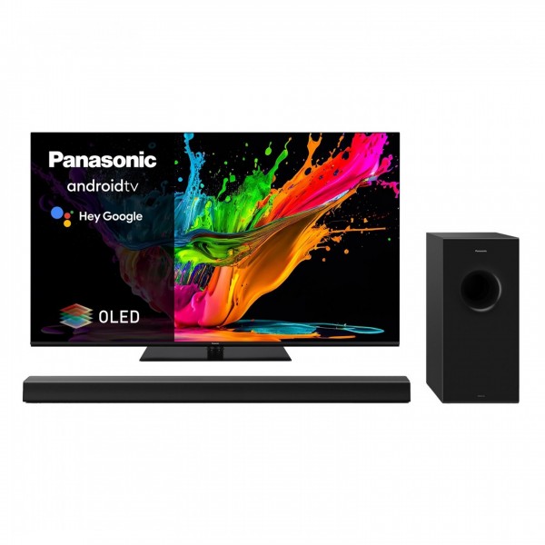 Panasonic TX-65MZ800B 65" OLED Smart TV with Half Price Soundbar