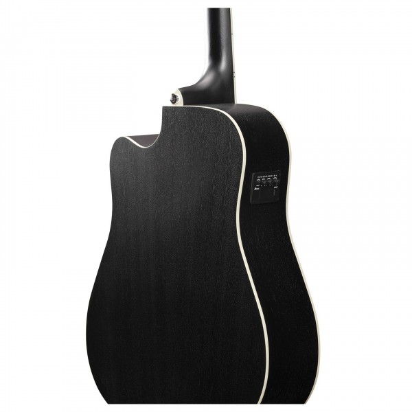Ibanez PF16MWCE-WK, Weathered Black Open Pore