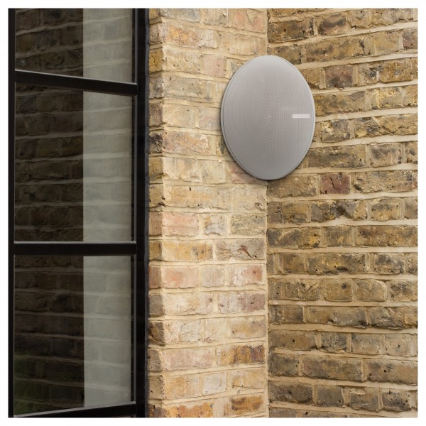 Monitor Audio Vecta V240 On Wall Speaker (Single), White - Installaed on Outside Wall
