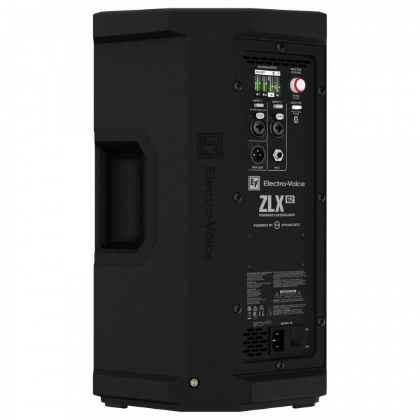 Electro-Voice ZLX-8P G2 8" Active PA Speaker - Back, Straight