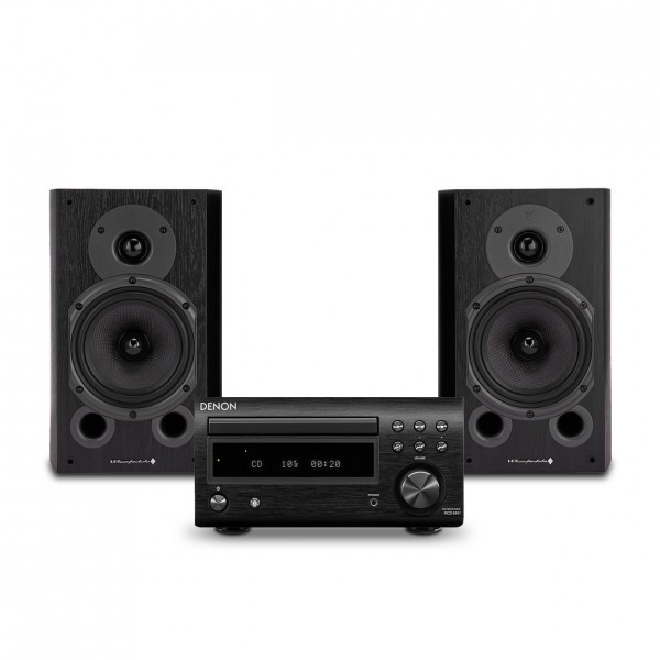 DISC. Denon RCD-M41, Black & Wharfedale Diamond 9.1, Black Hi-Fi