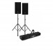 Electro-Voice ZLX-12 G2 Active PA Speakers with Stands - Full Bundle