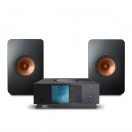Naim Uniti Atom & KEF LS50 Meta Speakers, Black & Chord Company Cable