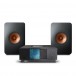 Naim Uniti Atom & KEF LS50 Meta Speakers, Black & Chord Company Cable