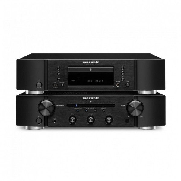 Marantz PM6007 Stereo Amp & CD6007 CD Player Hi-Fi Package, Black