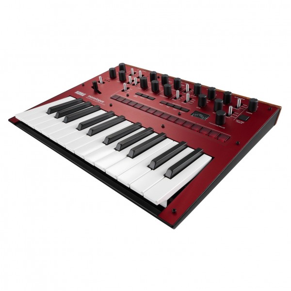Korg Monologue Analogue Synthesizer, Red - Angled