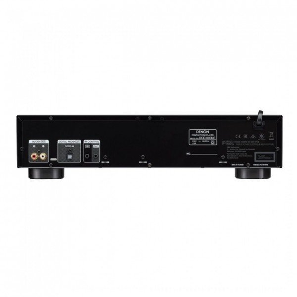 Denon DCD-600NE CD Player, Black - rear