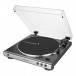 Audio Technica AT-LP60XUSB Fully Automatic Turntable, Gun Metal Side View