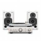 Denon DP-450 with PMA-600NE & Wharfedale 9.1 Hi-Fi Package, White