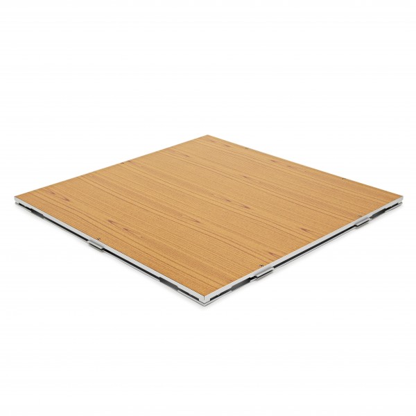 1m x 1m Portable Dance Floor by Gear4music, Wood Finish