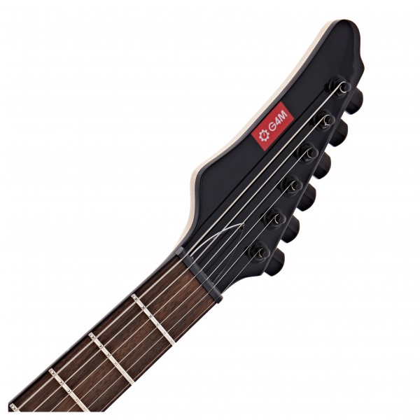 G4M 734 Pro Baritone Electric Guitar, Black Burl Burst