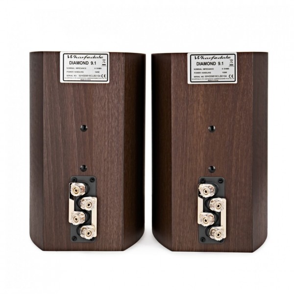Wharfedale Diamond 9.1 Bookshelf Speakers (Pair), Walnut