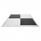 2m x 2m Portable Dance Floor by Gear4music, Chequerboard Finish