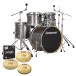 Ludwig Evolution Kit de batería de 20'' 5 piezas con platillos, platino