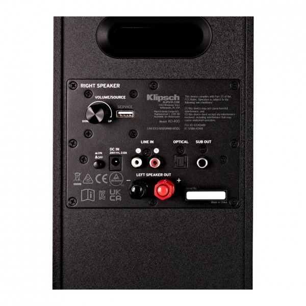 Klipsch KD-4oo Rear I/O