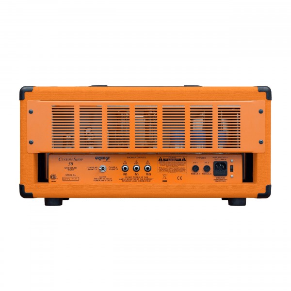 Orange Custom Shop 50 Head - back