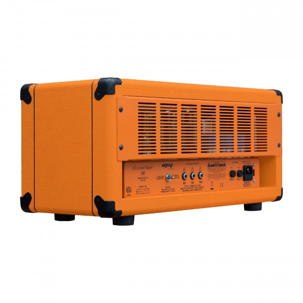 Orange Custom Shop 50 Head - back slant