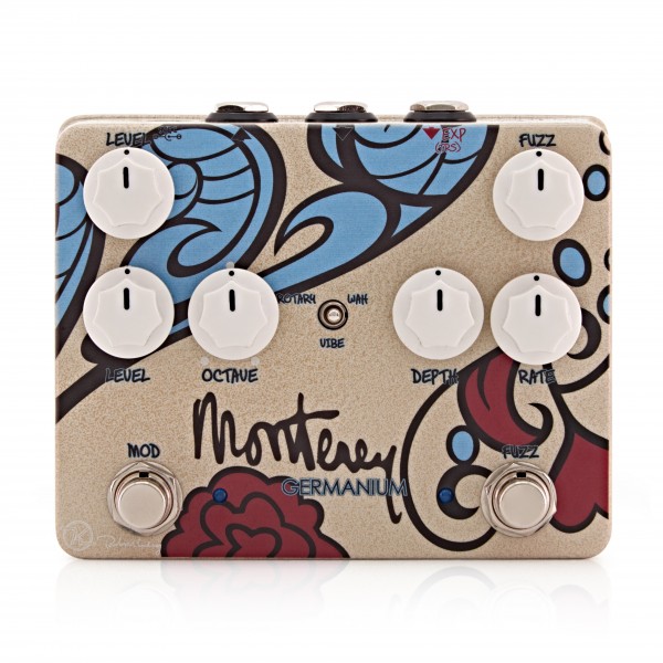 Keeley Monterey Fuzz Vibe Rotary Wah, White and Gold