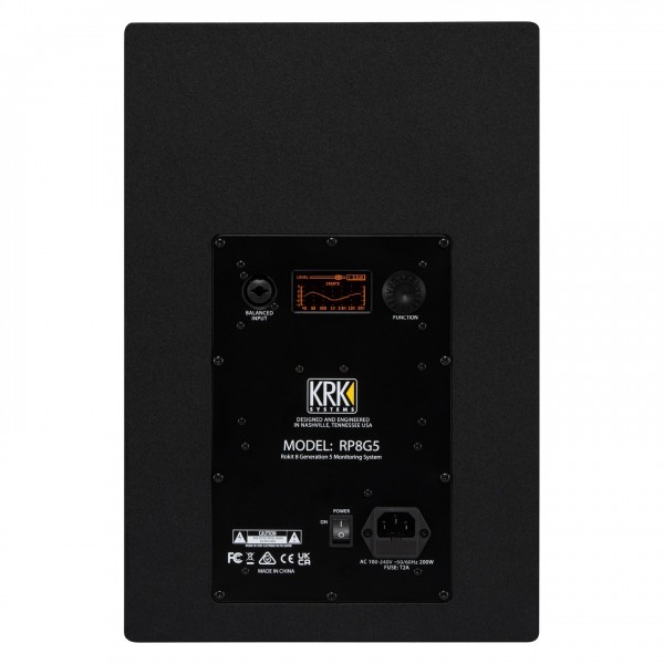 KRK ROKIT RP8 Generation Five Studio Monitor - Rear KRK ROKIT RP8 Generation Five Studio Monitor - Rear
