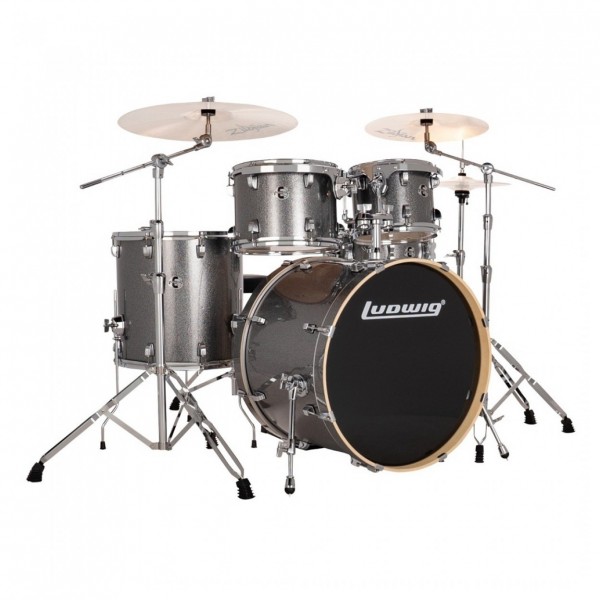 Ludwig Evolution 22'' 5pc Drum Kit, Platinum