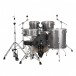 Ludwig Evolution 22'' 5pc Drum Kit, Platinum - Back