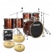 Ludwig Evolution 22'' 6pc Drum Kit w/Cymbals, Copper