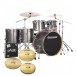 Ludwig Evolution 22'' 6pc Drum Kit w/Cymbals, Platinum