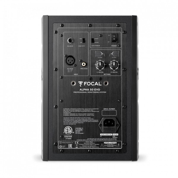 Focal Alpha Evo Studio Monitor - Rear