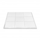Piso de Dan&ccedil;a Port&aacute;til 3m x 3m da Gear4music, Acabamento em Branco