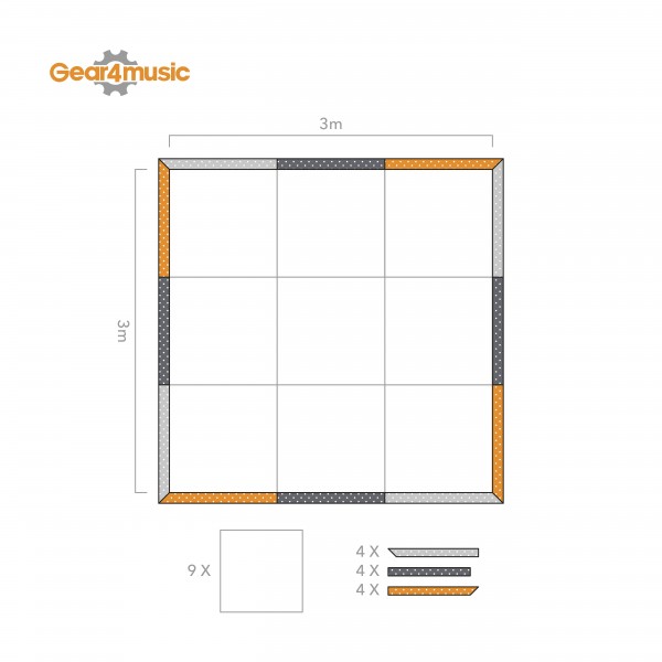 Dance Floor Infographic 3mx3m