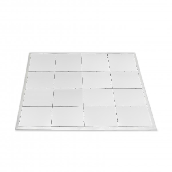 1m x 1m Portable Dance Floor Tile by Gear4music, White Finish