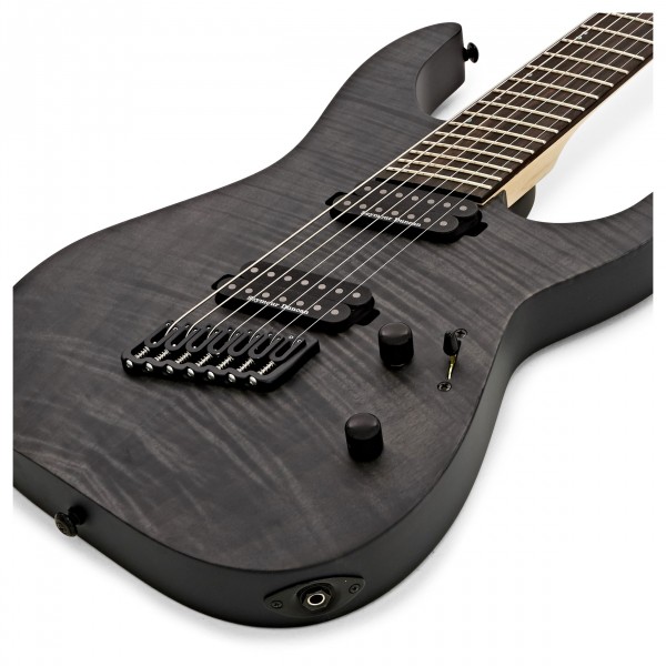 ギター M-1007 MULTI-SCALE See Thru Black Satin Gitara elektryczna