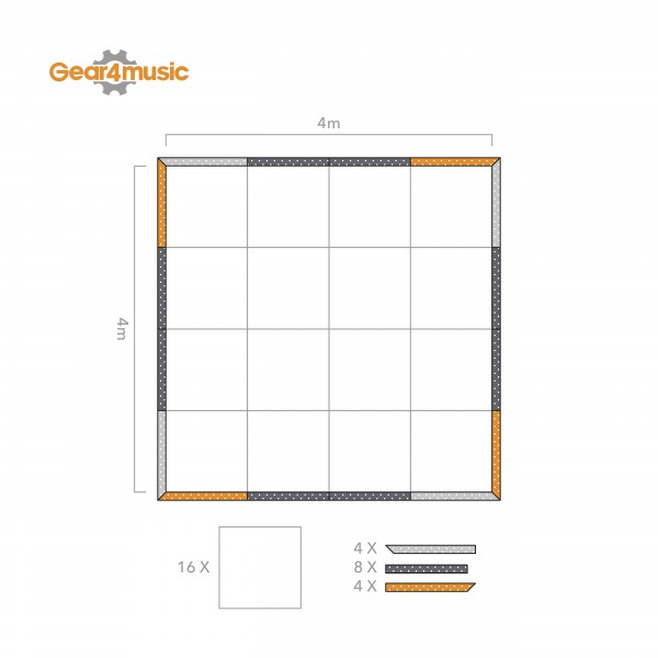 Dance Floor Infographic 4mx4m
