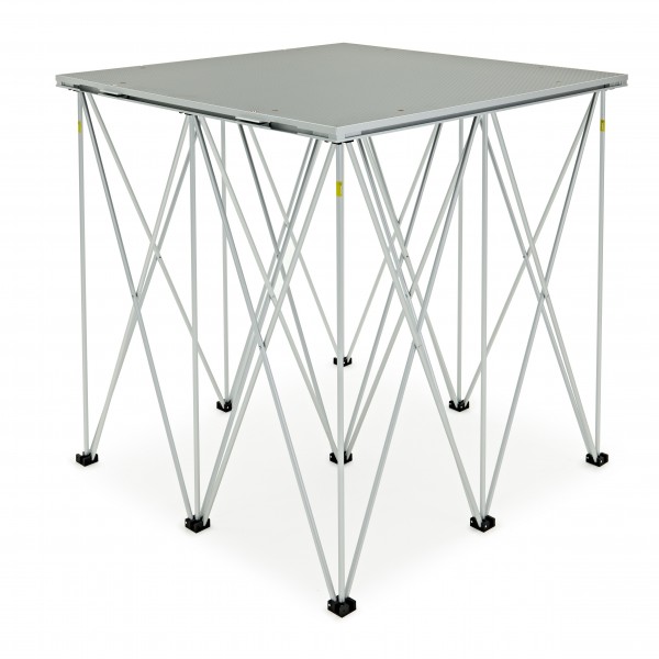 100cm Portable Staging Riser by Gear4music, 1m x 1m