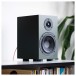 Pro-Ject Speaker Box 5 S2 Bookshelf Speakers (Pair), Satin Green in Lifestyle Image