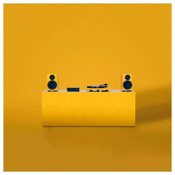 Pro-Ject Speaker Box 5 S2 Bookshelf Speakers (Pair), Satin Yellow