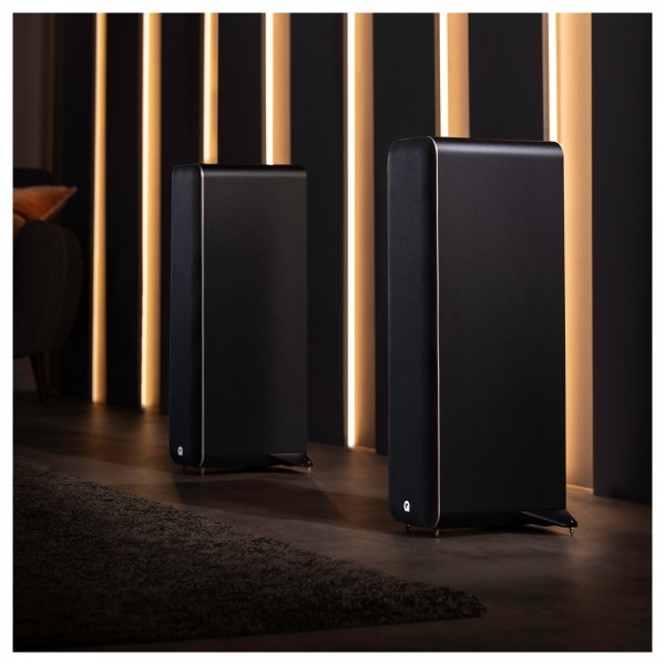 Q Acoustics M40 HD Wireless Music System, Black - lifestyle