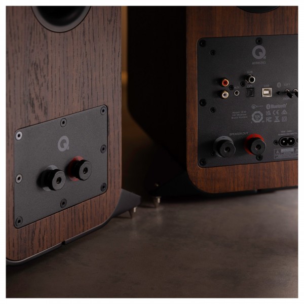 Q Acoustics M40 HD Wireless Music System, Walnut - detail